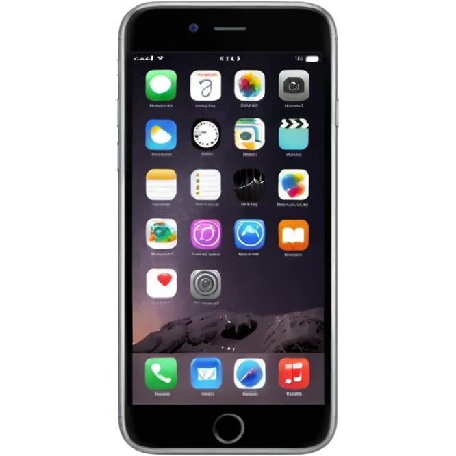 black iphone 6 emoji