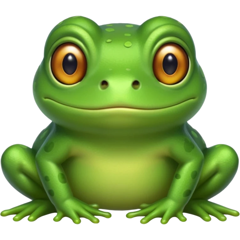 a green frog emoji