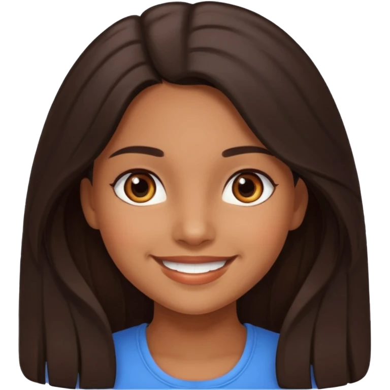 Latin girl smiling emoji