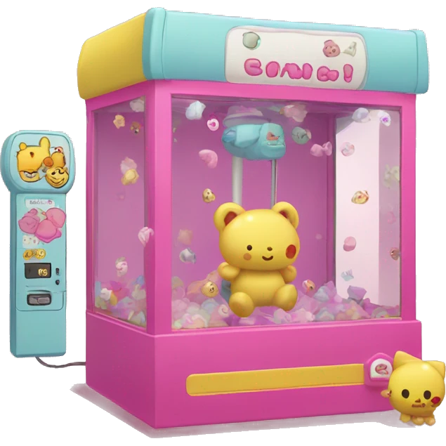Sanrio claw machine emoji