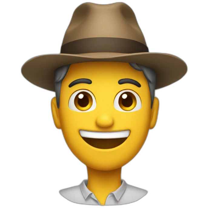 Chat avec chapeau emoji