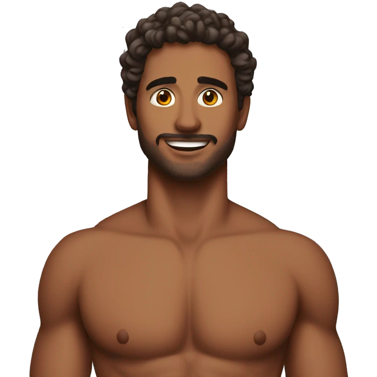 hot guy with bikini emoji