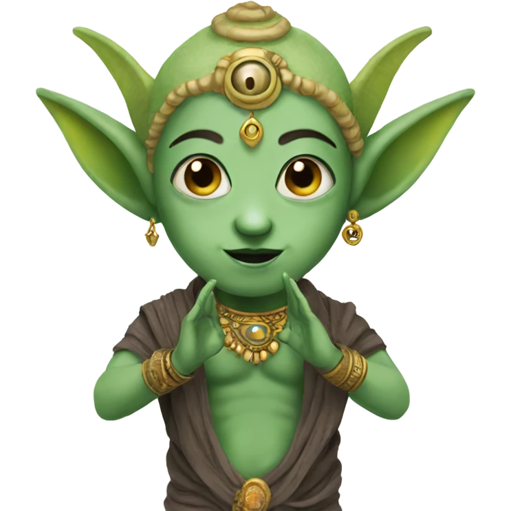 Me as an alien Hindu emoji