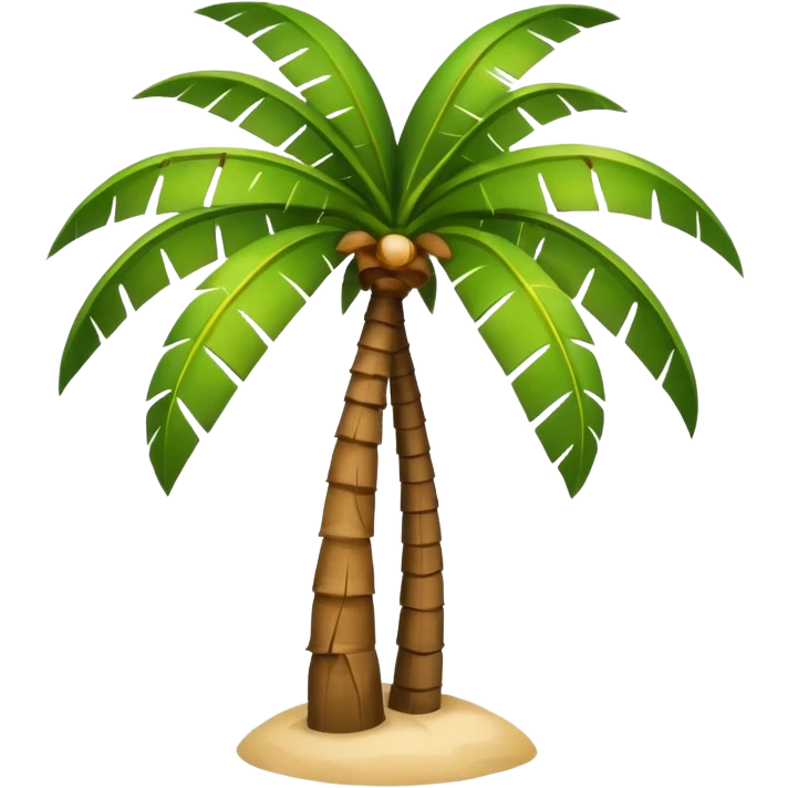 Palm tree with coconuts emoji