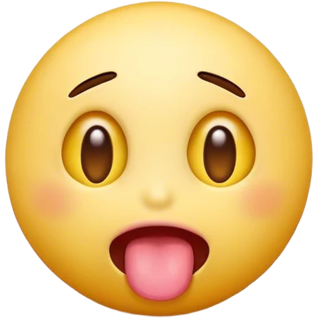 Smiling emoji with it’s tongue out and eyes rolling ￼ emoji