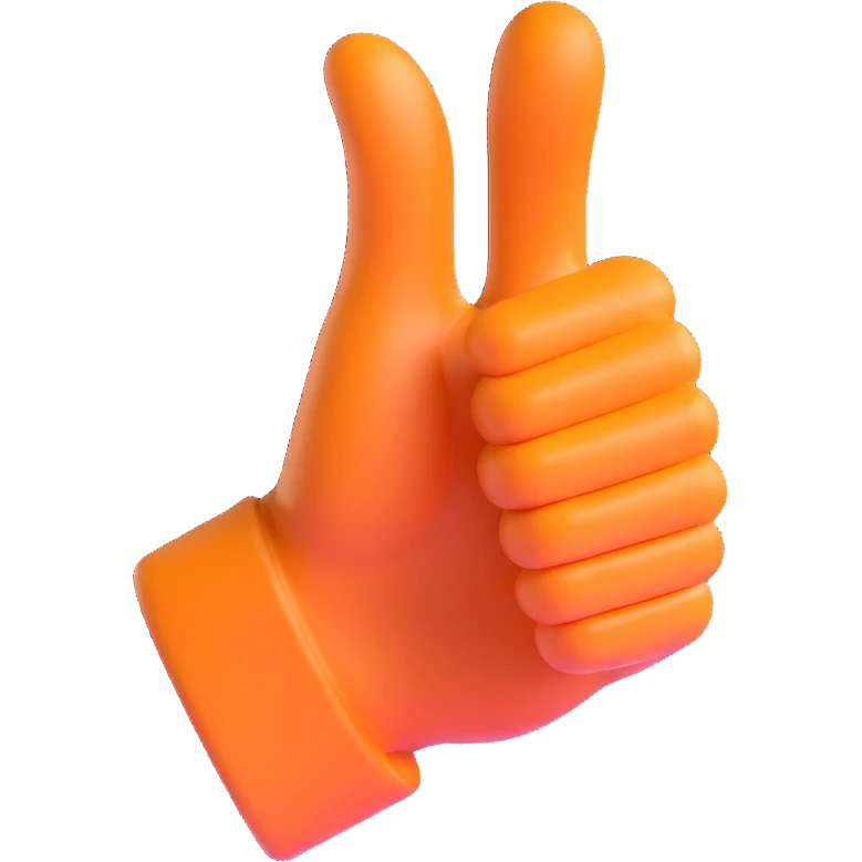 thumbs up hand emoji