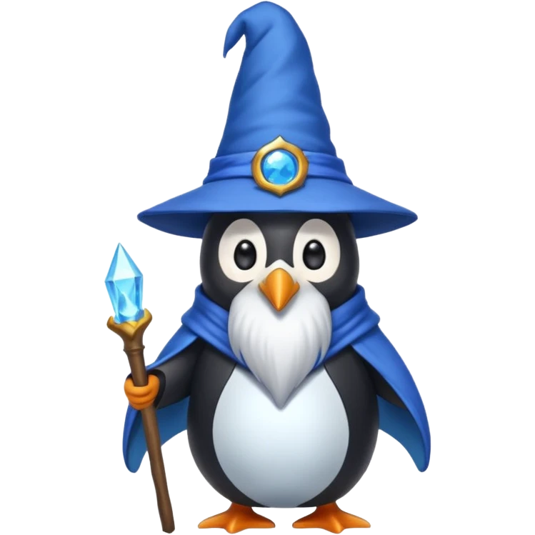 Penguin Wizard emoji