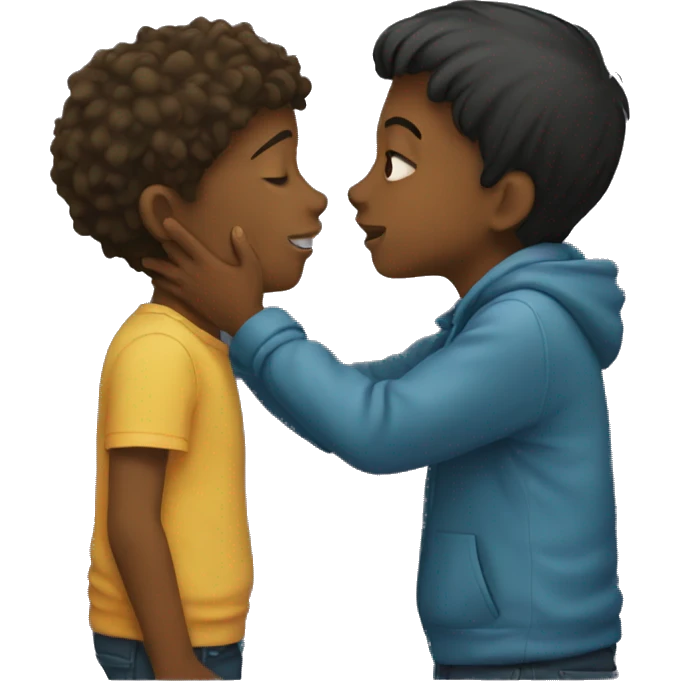 Boy kissing boy emoji