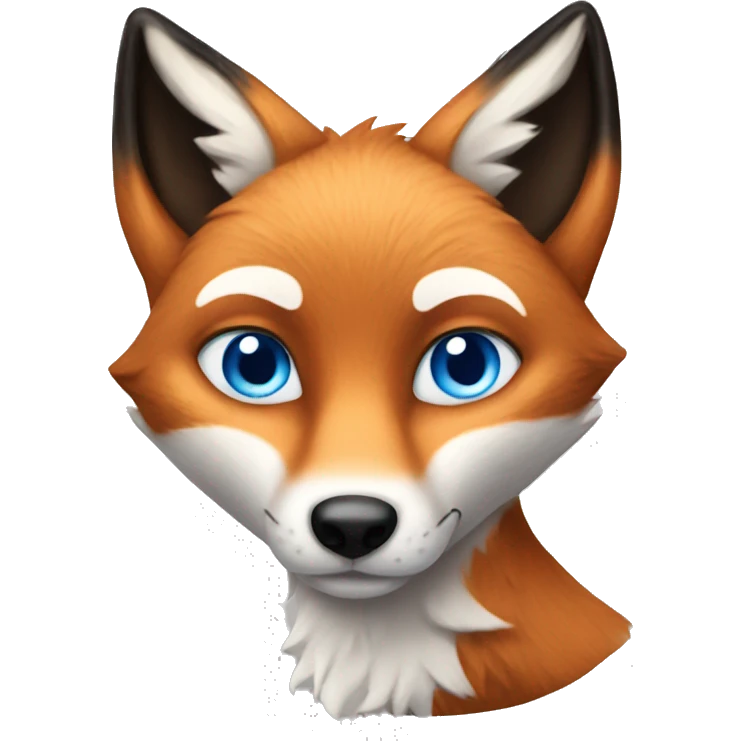 blue-eyed fox emoji