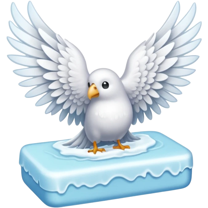 Un savon avec des grandes ailes emoji