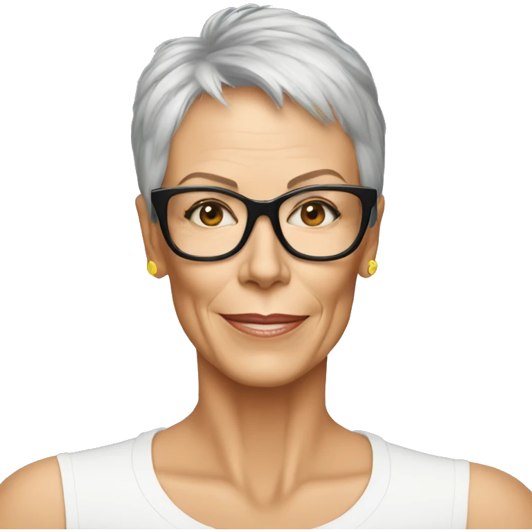 jamie lee curtis wearing tee emoji
