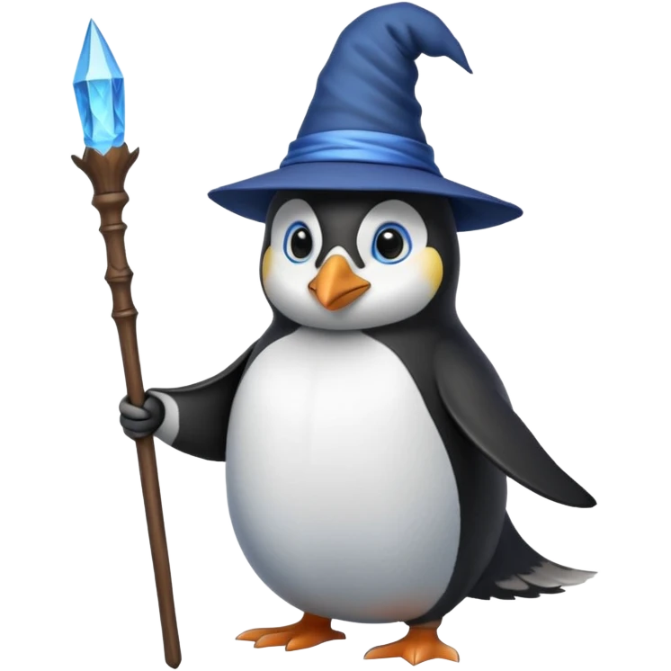 Penguin Wizard emoji