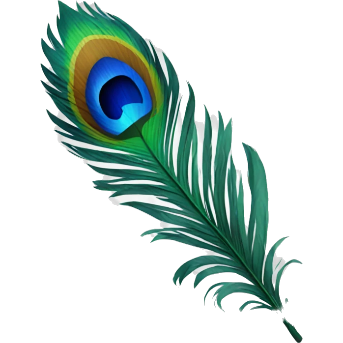 peacock feather emoji