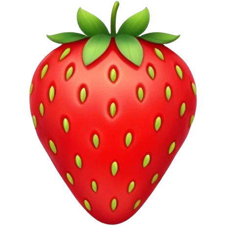 Red strawberry  emoji