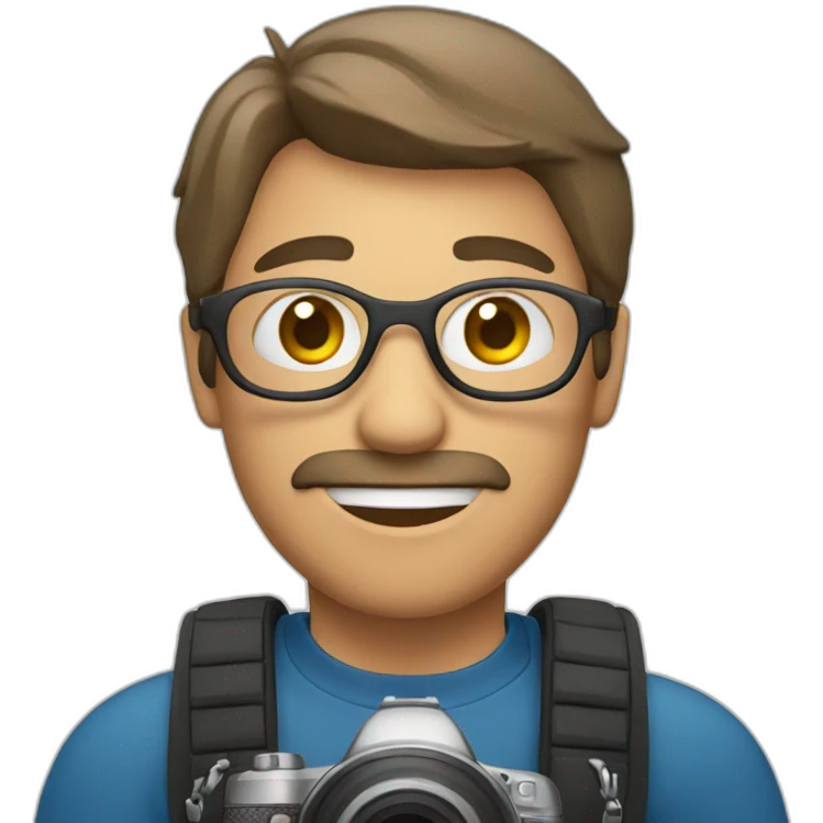 man with camera emoji