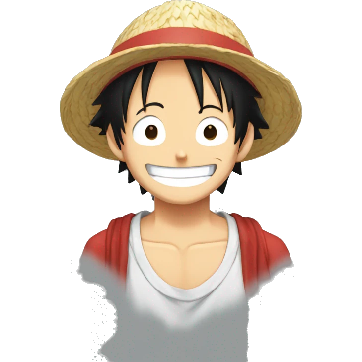 Luffy smiling widely emoji