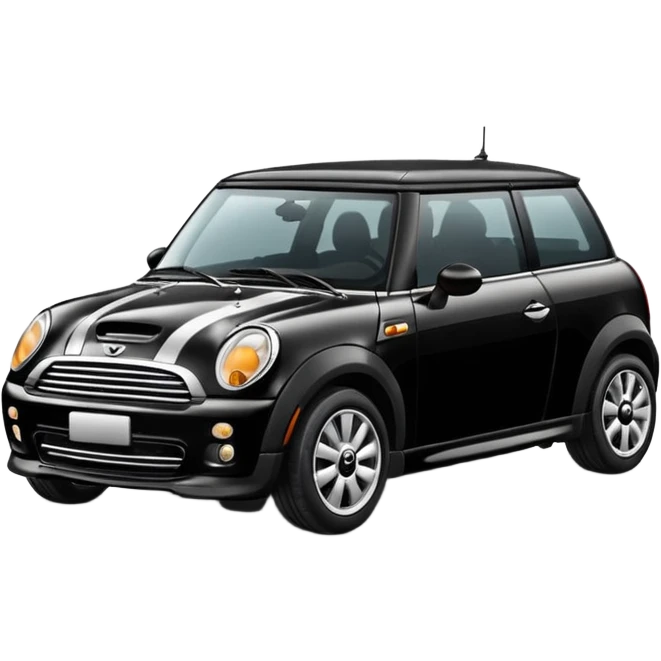 Mini cooper black emoji