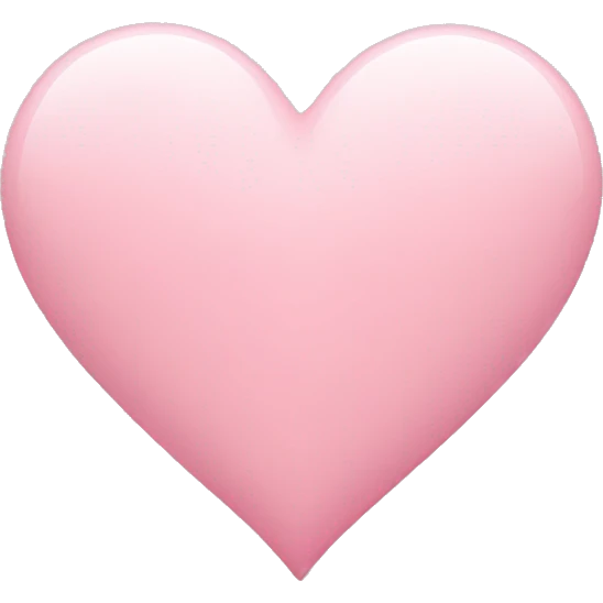 light pink heart emoji