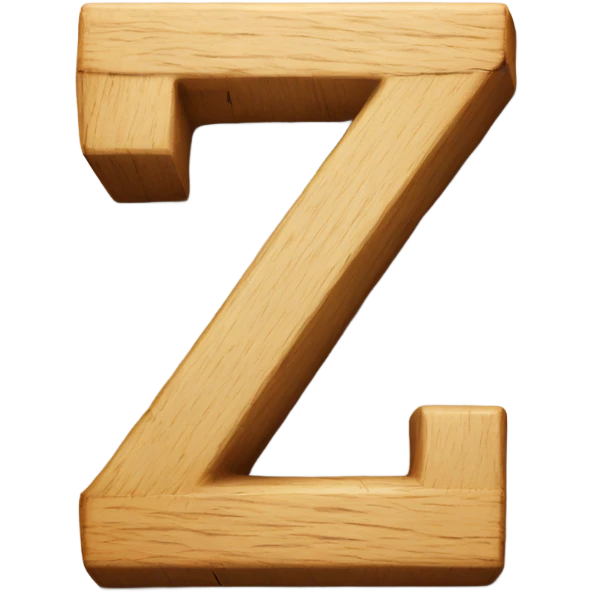 The letter Z made of wood  emoji
