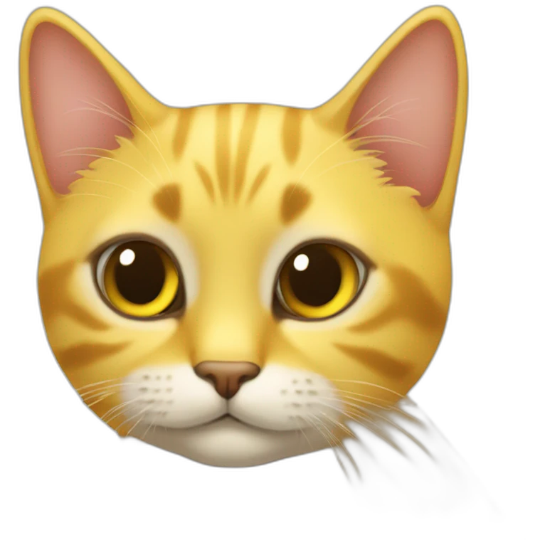 Gato amarillo enamorado  emoji
