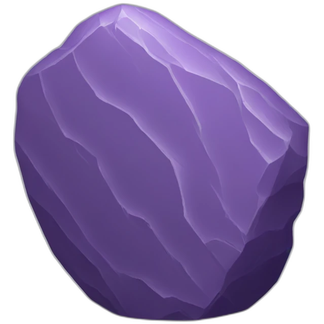 purple rock emoji