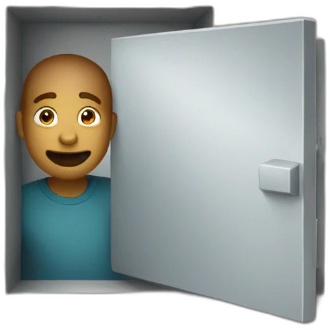 man peeking around a corner emoji