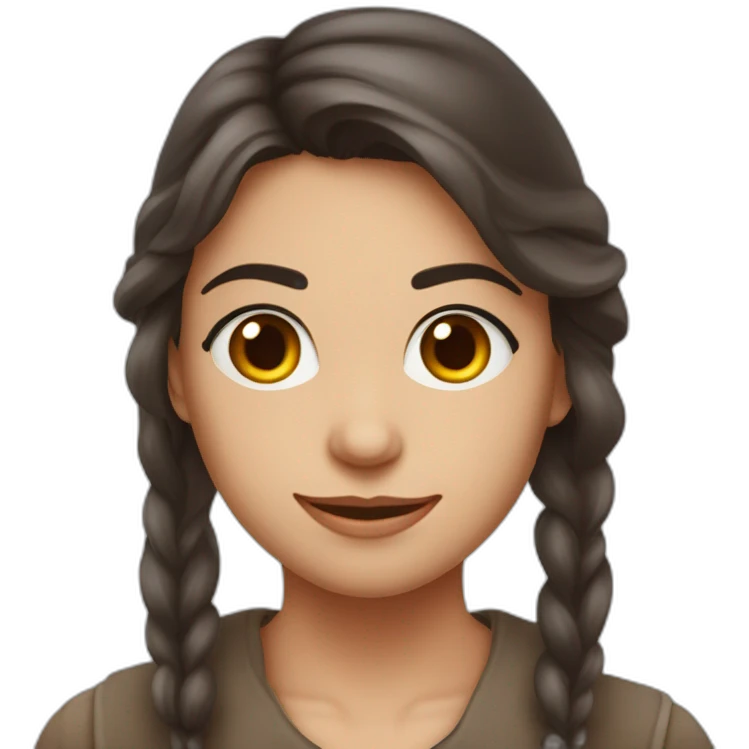 Brune avec le visage éclaboussé de lait  emoji