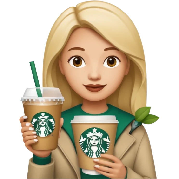 girl mouse Starbucks emoji