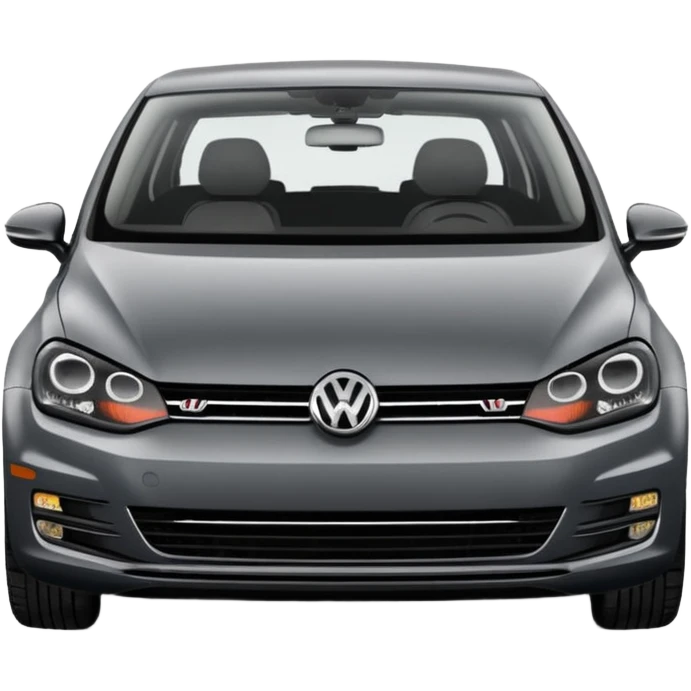 2013 Volkswagen Golf dark grey 5 door emoji