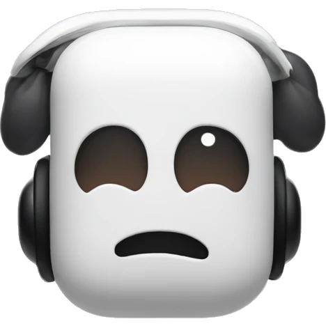 Apple AirPod max with bow emoji