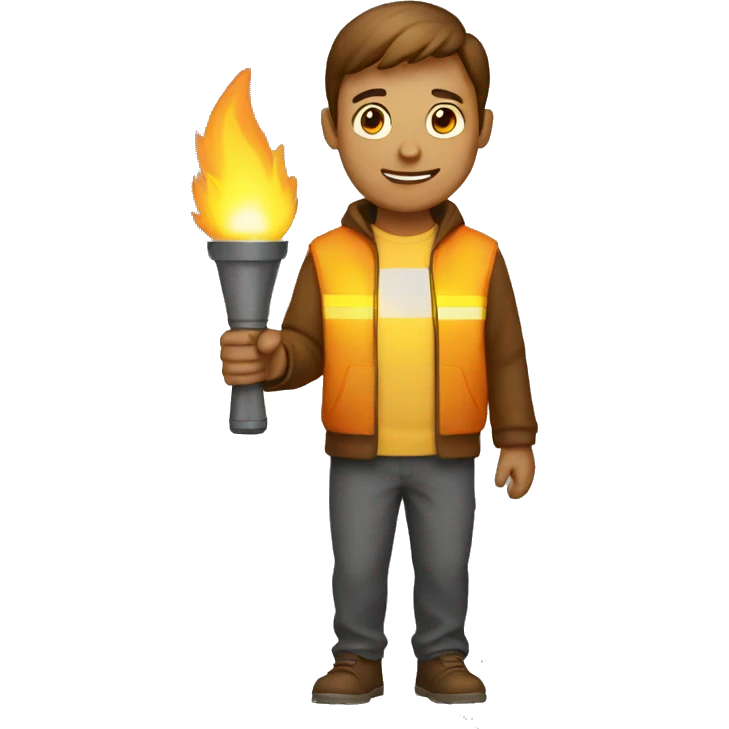 Person with torch emoji