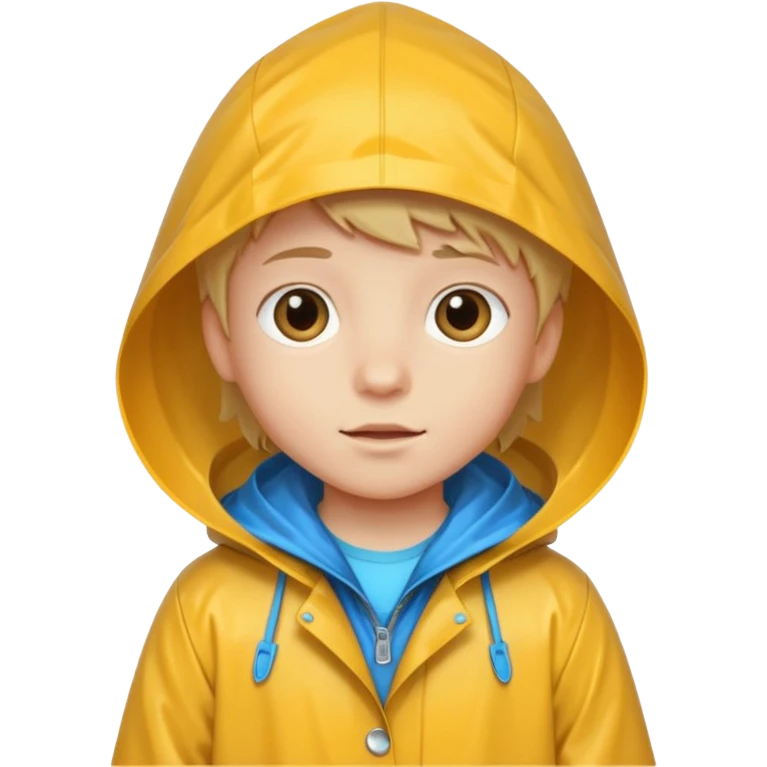 kid with raincoat emoji