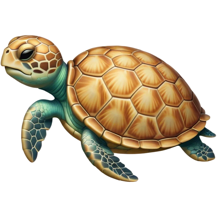Meme-Worthy Cute Sleeping Sea Turtle Portrait Emoji, Head resting peacefully with a contented smile, showcasing a stately, patterned shell and a smooth, ancient body with eyes gently closed in serene slumber, Simplified yet adorably endearing features, highly detailed, glowing with a soft, drowsy oceanic light, high shine, relaxed and utterly lovable, stylized with an air of playful laziness, soft glowing outline, capturing the essence of a sleeping sea turtle that feels destined to become the next viral icon of adorable rest! emoji