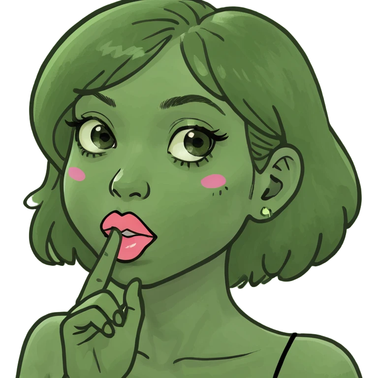 girl blowing kiss emoji