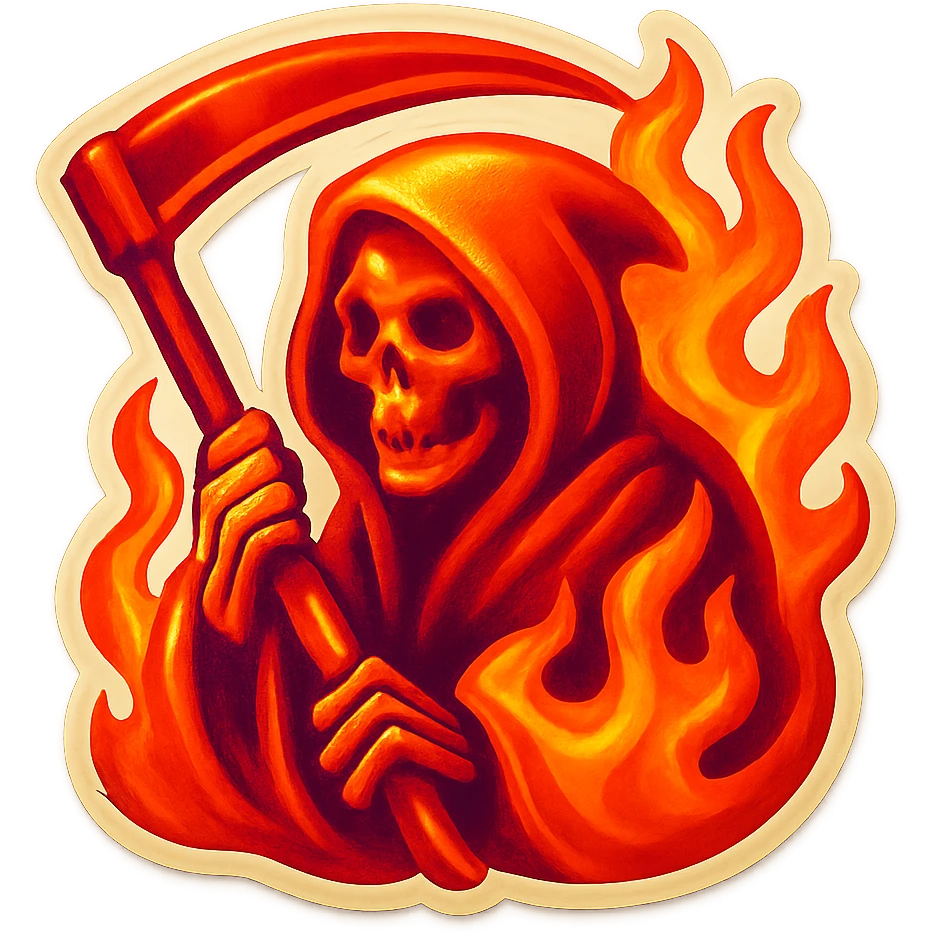 fire grim reaper emoji