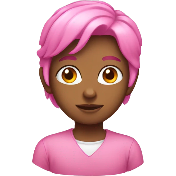 Pink middle emoji