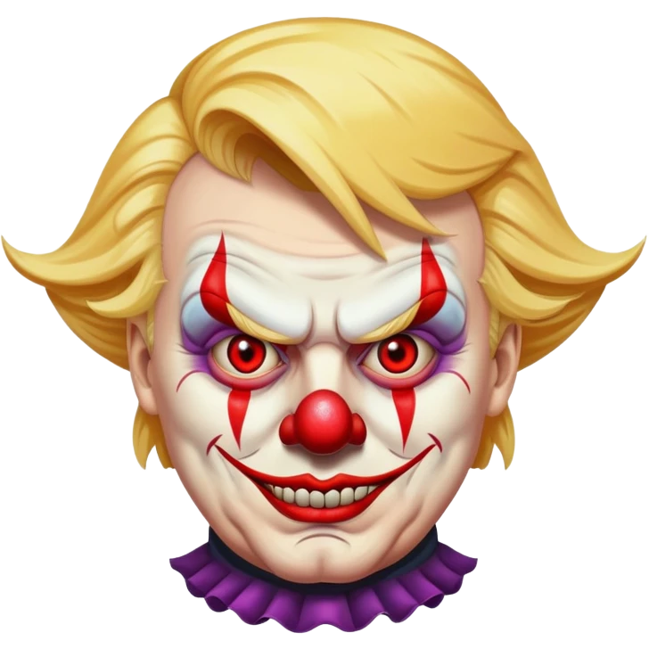 Трамп,демон,клоун emoji