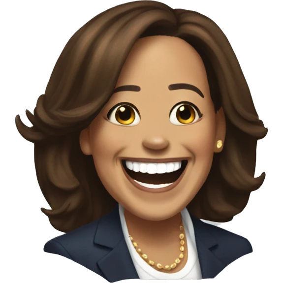 Kamala Harris laughing hilarious! emoji