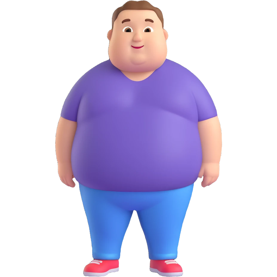 emoji of a friendly man who is a little overweight emoji