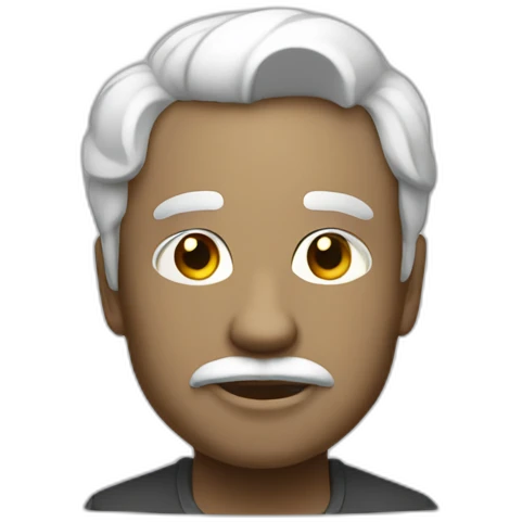 Épagneul noir et blanc emoji