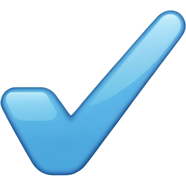 Mavi tık emoji emoji