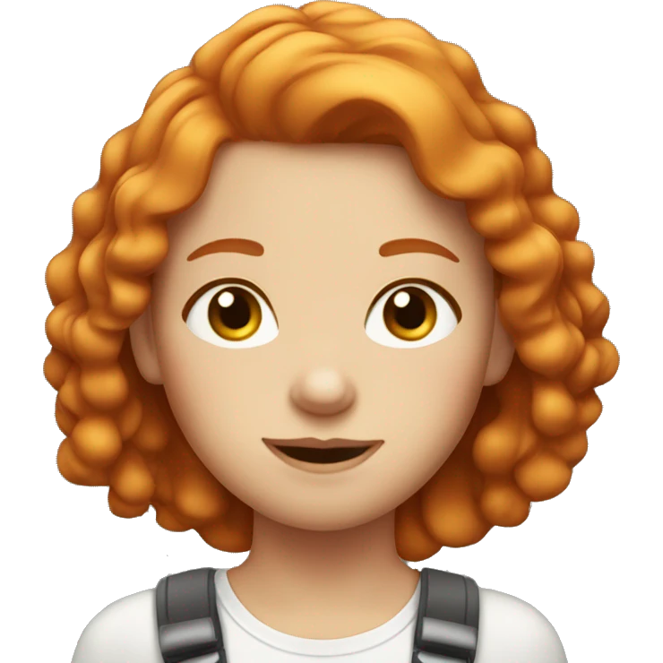 Very cute Ginger hair Girl  emoji
