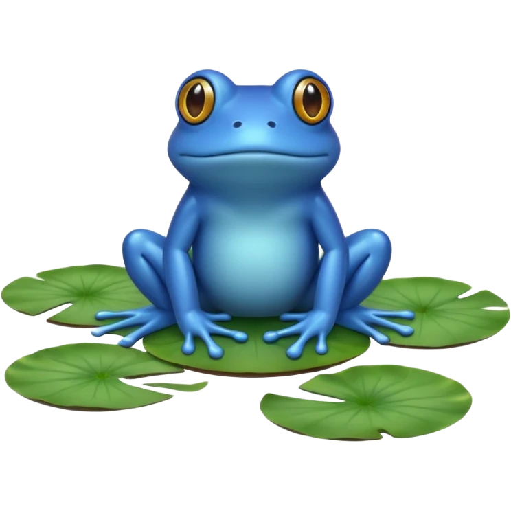 blue frog emoji