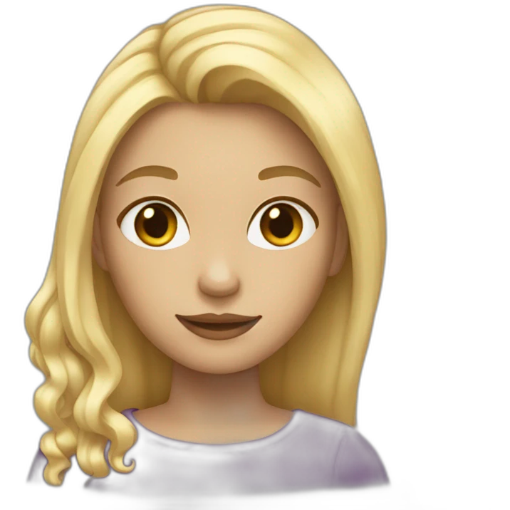 girl wiht blonde hair emoji