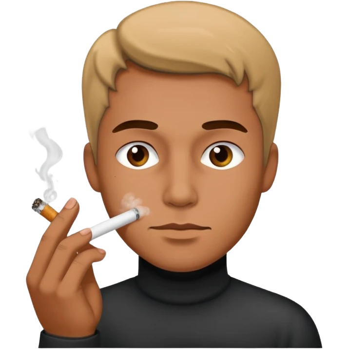 Man smoking powder emoji
