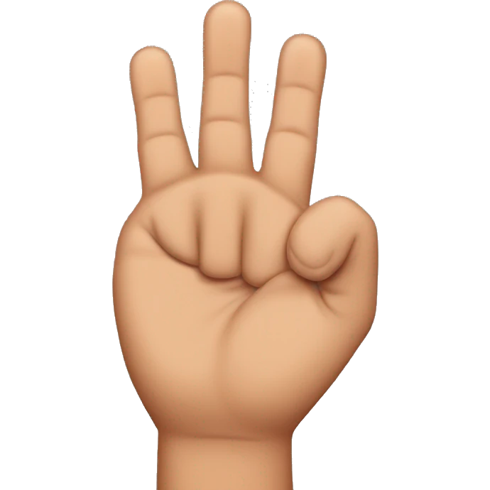 Me crossing my fingers emoji