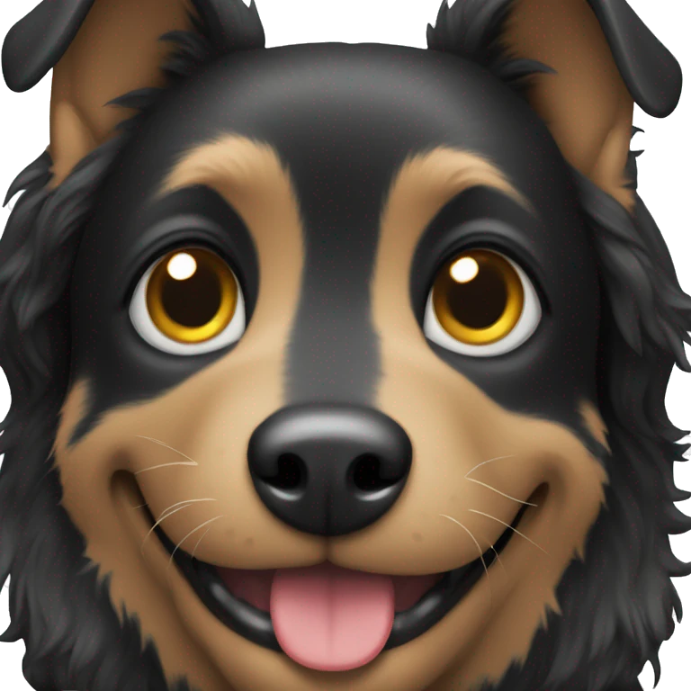 black dog emoji