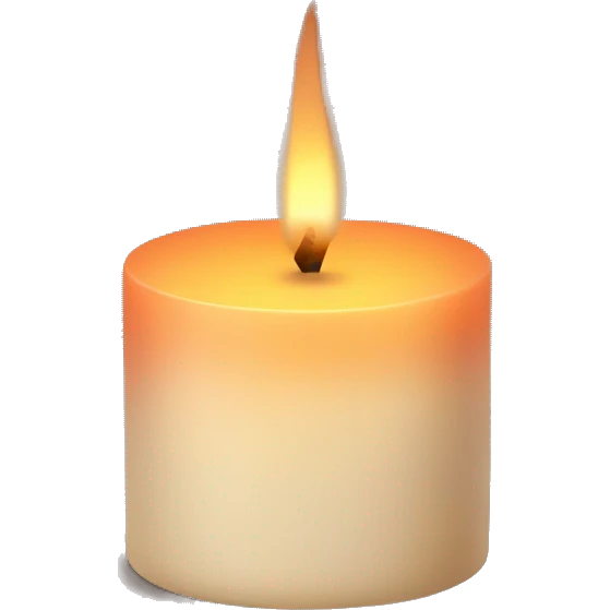 candle with wooden wick emoji