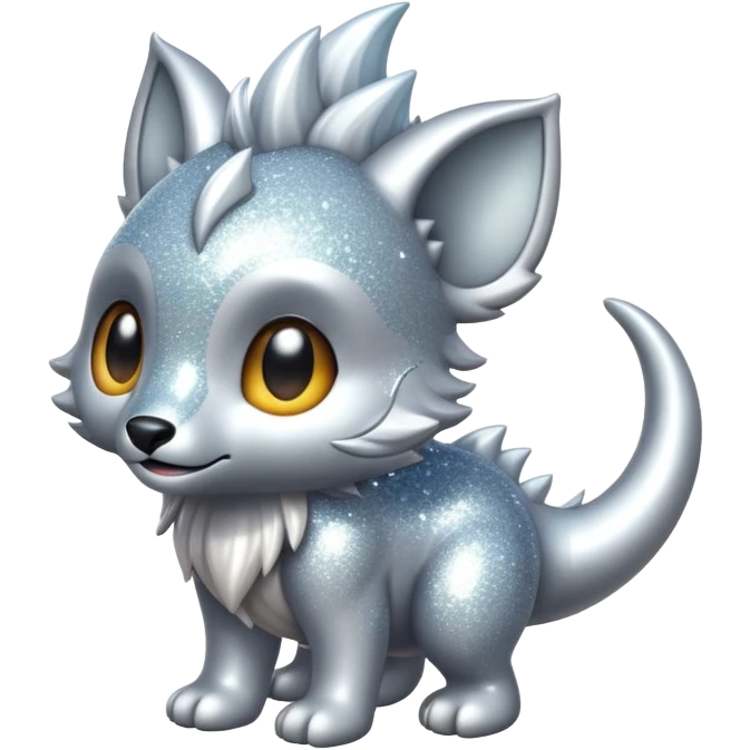 Shiny epic glittery silvery animal-fakemon-creature emoji