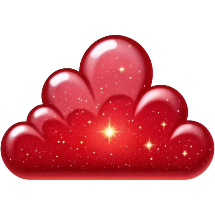 red glitter sky emoji